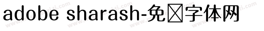 adobe sharash字体转换